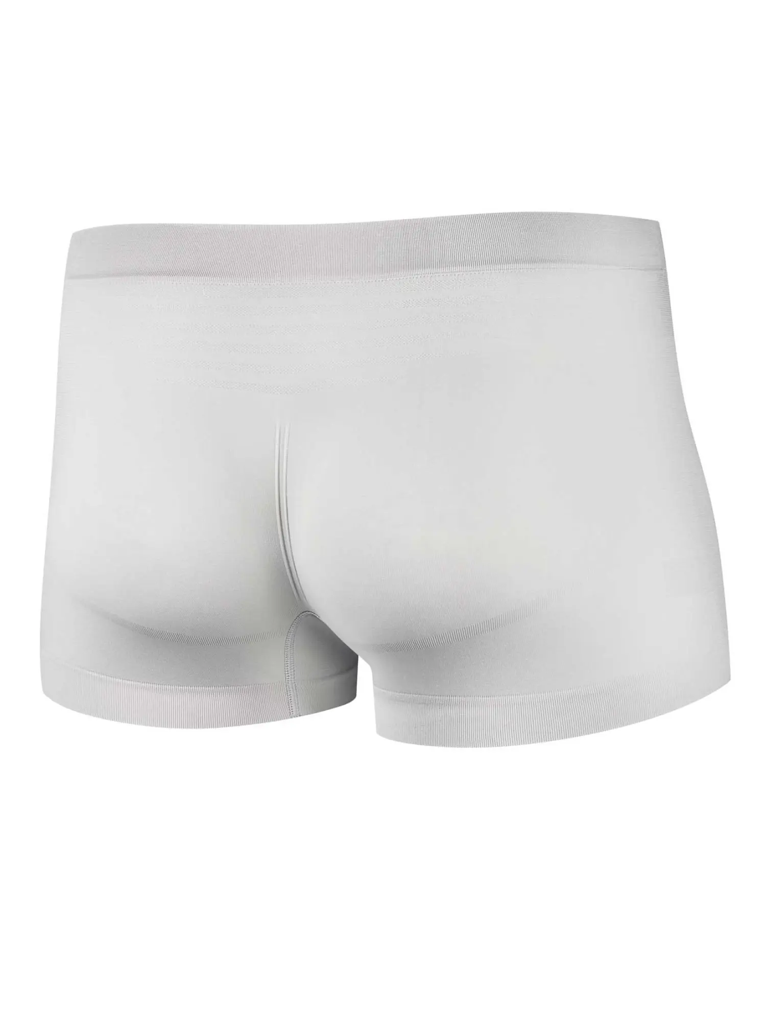 Fehér seamless férfi sportboxer, kényelmes viselet edzéshez és meleg időben