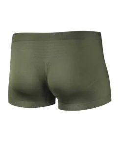 Khaki színű seamless férfi sportboxer, könnyű és tartós anyagból