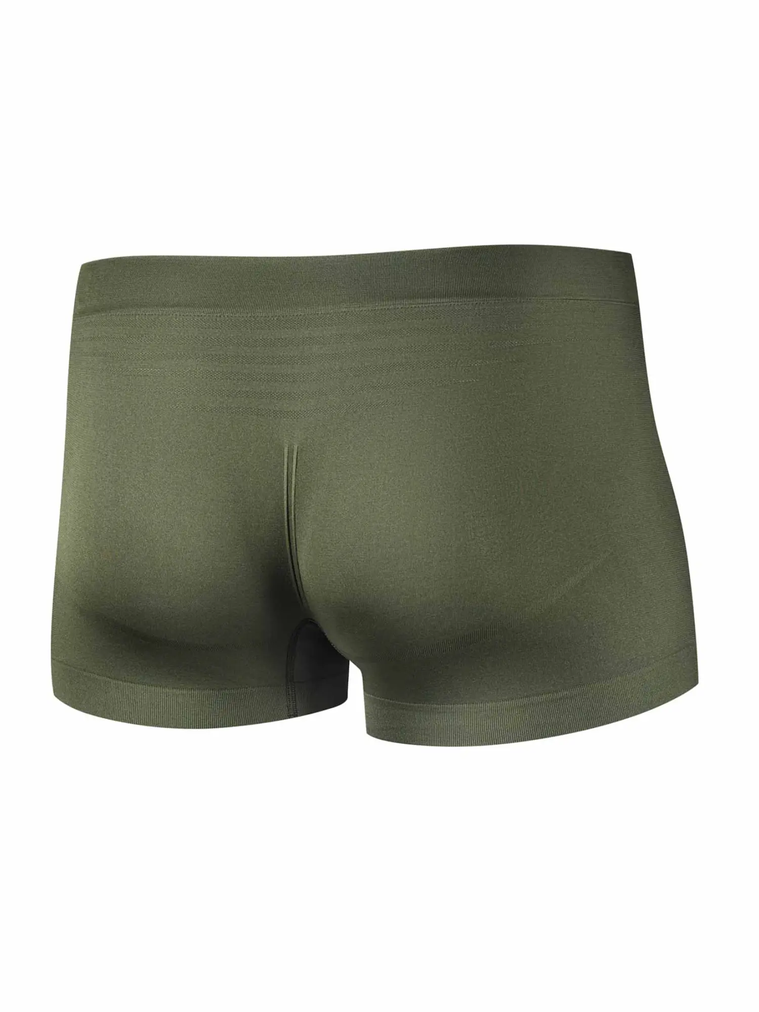 Khaki színű seamless férfi sportboxer, könnyű és tartós anyagból