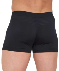Férfi seamless sportboxer fekete színben, BRUBECK B-Light ideális nyári sportoláshoz