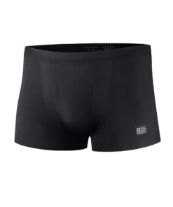 BRUBECK B-Light férfi ultrakönnyű sportboxer fekete színben, seamless kialakítással intenzív edzéshez