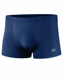 BRUBECK B-Light férfi sportboxer sötétkék színben, könnyű és rugalmas edzéshez