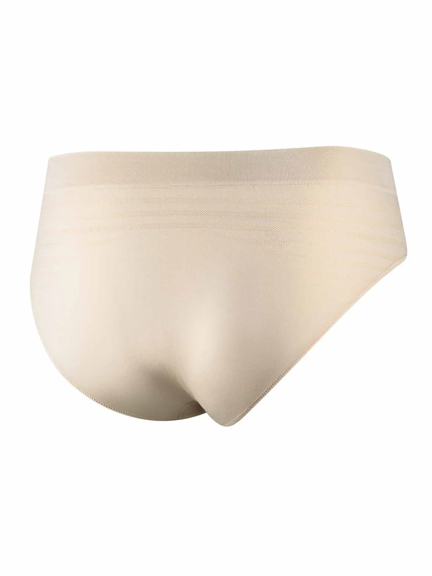 Bézs női sportbugyi BRUBECK, rugalmas, nem csúszik, ideális nyári futáshoz és edzéshez