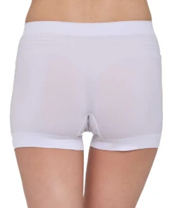 Seamless női sportboxer fehér színben, ideális futásra, túrázásra és nyári sportolásra