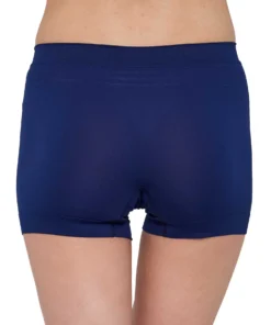 Seamless sötétkék női sportboxer, ideális futáshoz, túrázáshoz és nyári sportoláshoz