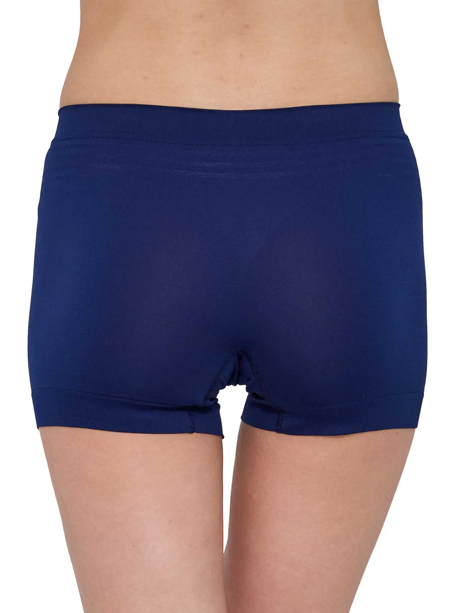 Seamless sötétkék női sportboxer, ideális futáshoz, túrázáshoz és nyári sportoláshoz