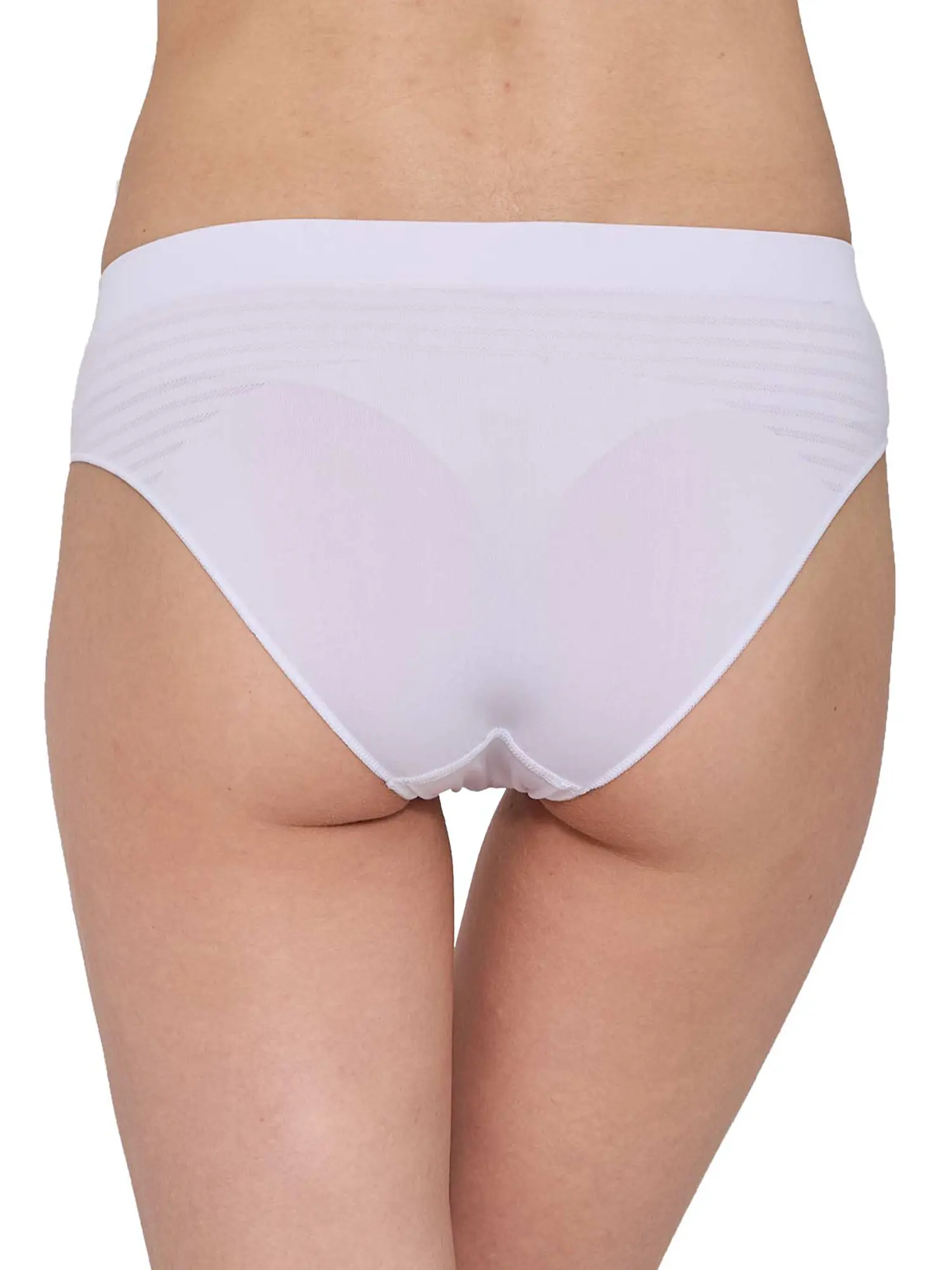 Seamless fehér női sportbugyi BRUBECK, nyári sportokhoz, futáshoz és túrázáshoz