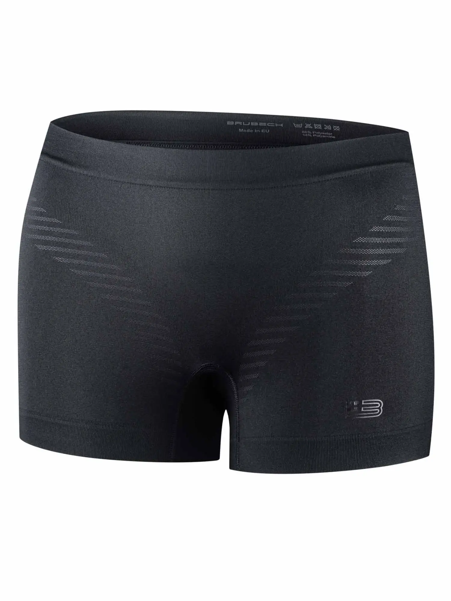 BRUBECK B-Light női ultrakönnyű sportboxer fekete színben, seamless kialakítás, tökéletes edzéshez