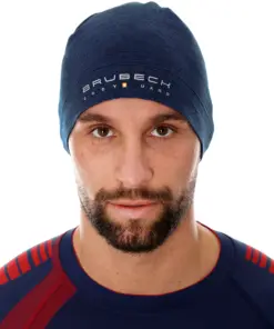 Uniszex Merinó gyapjú sportsapka - Sötétkék