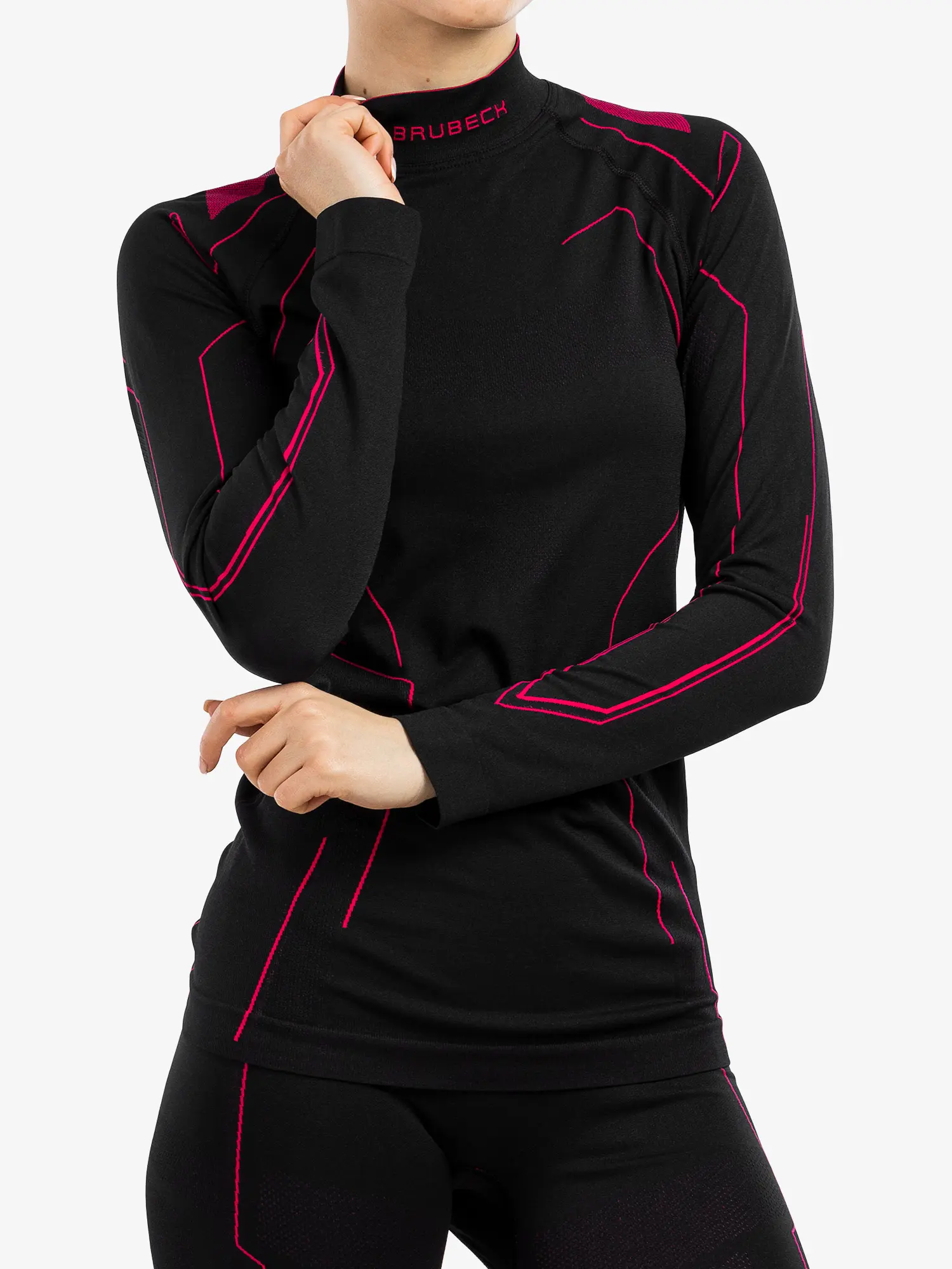 COOLER Női nyári motoros aláöltözet felső - Fekete / Pink - Image 3