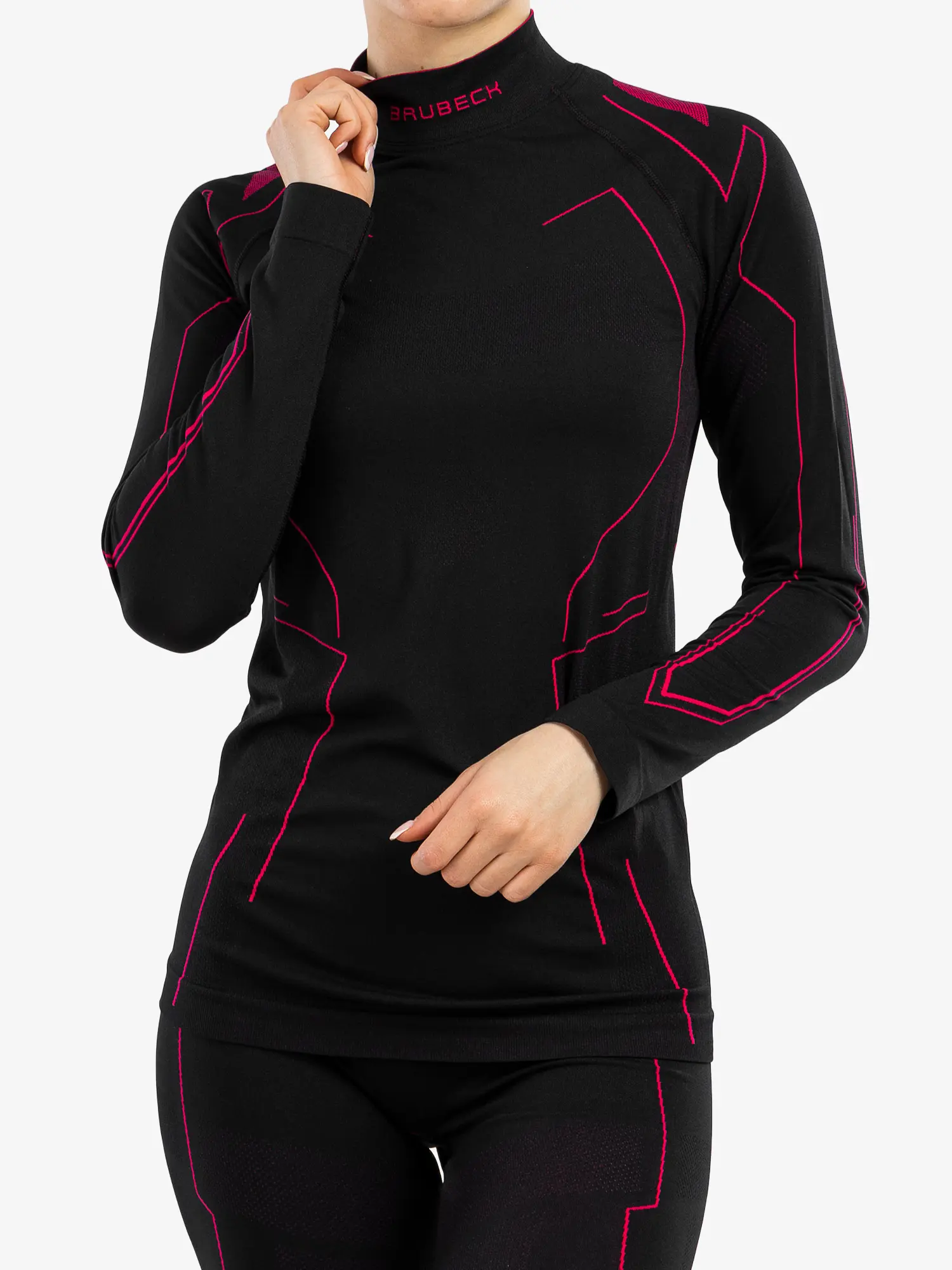 COOLER Női nyári motoros aláöltözet felső - Fekete / Pink - Image 6