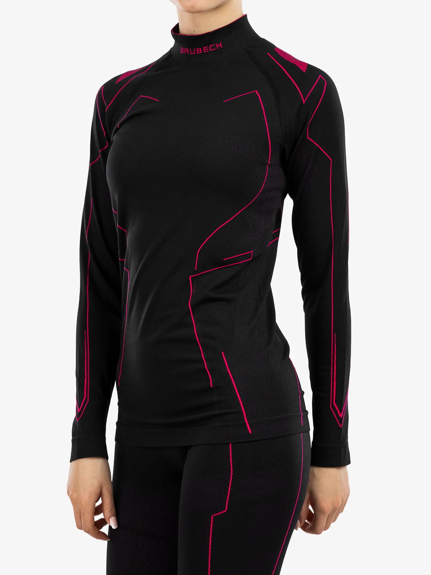 COOLER Női nyári motoros aláöltözet felső - Fekete / Pink - Image 5