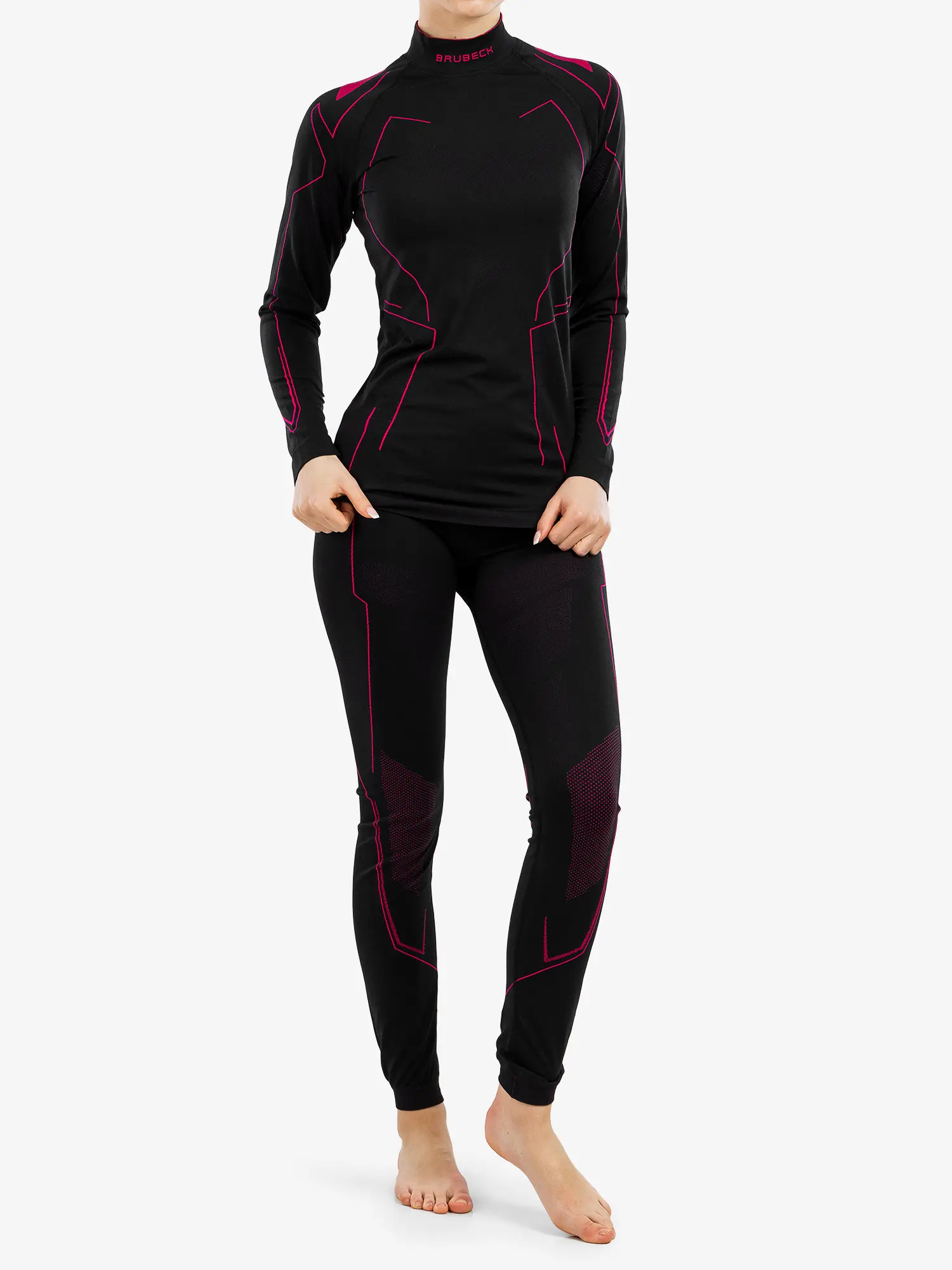 COOLER Női nyári motoros aláöltözet felső - Fekete / Pink - Image 7