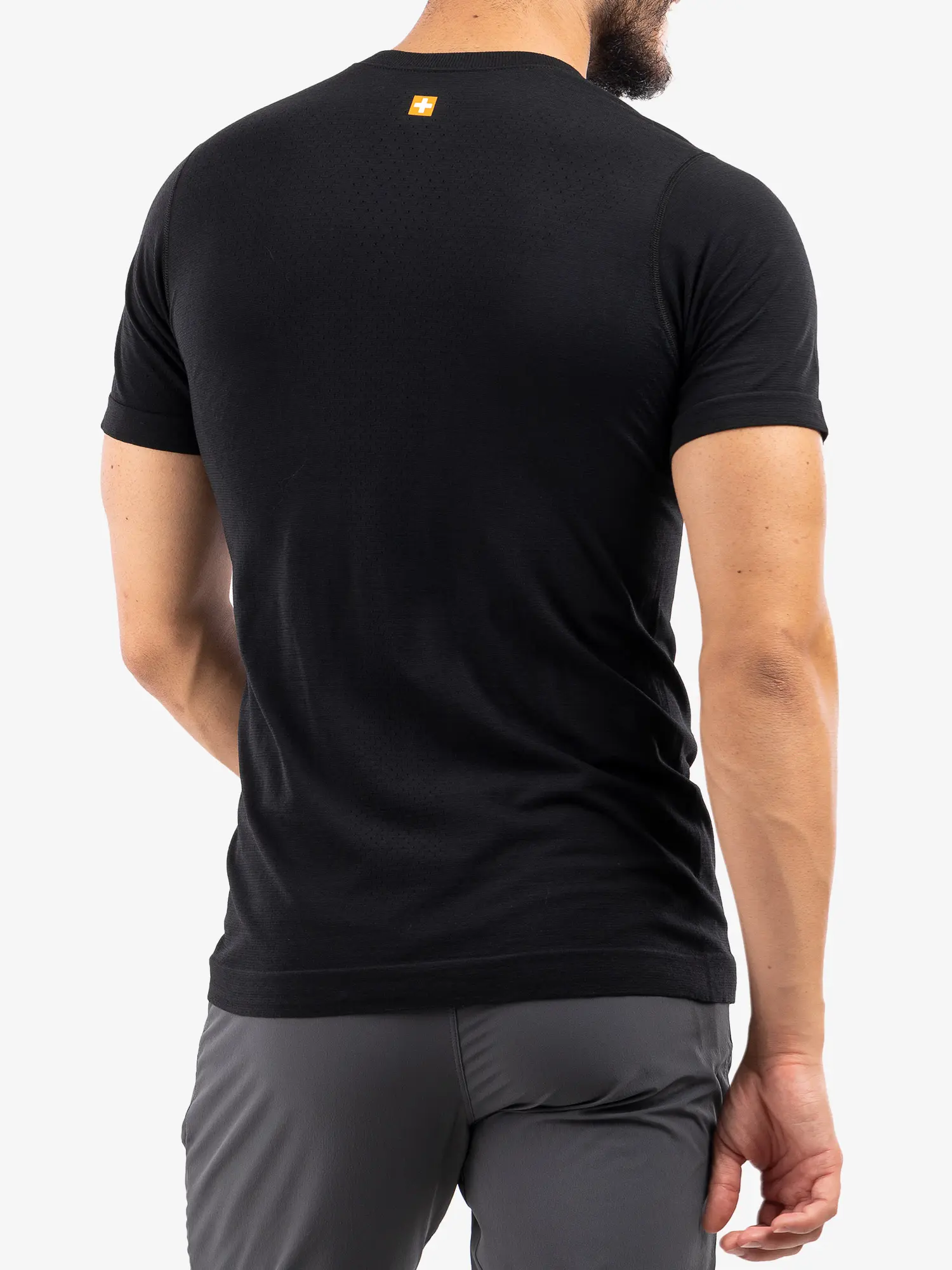 OUTDOOR WOOL PRO Férfi rövid ujjú merinó túrapóló - Fekete - Image 5