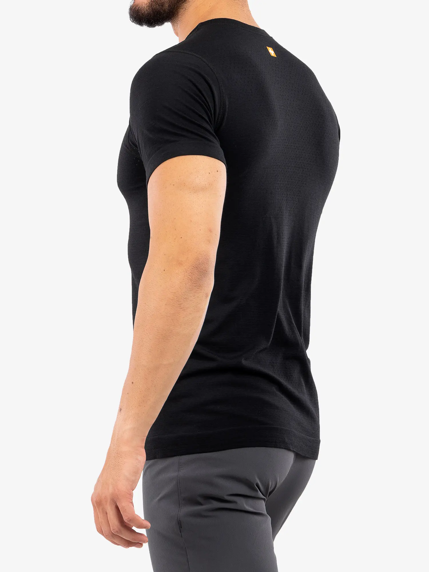 OUTDOOR WOOL PRO Férfi rövid ujjú merinó túrapóló - Fekete - Image 6