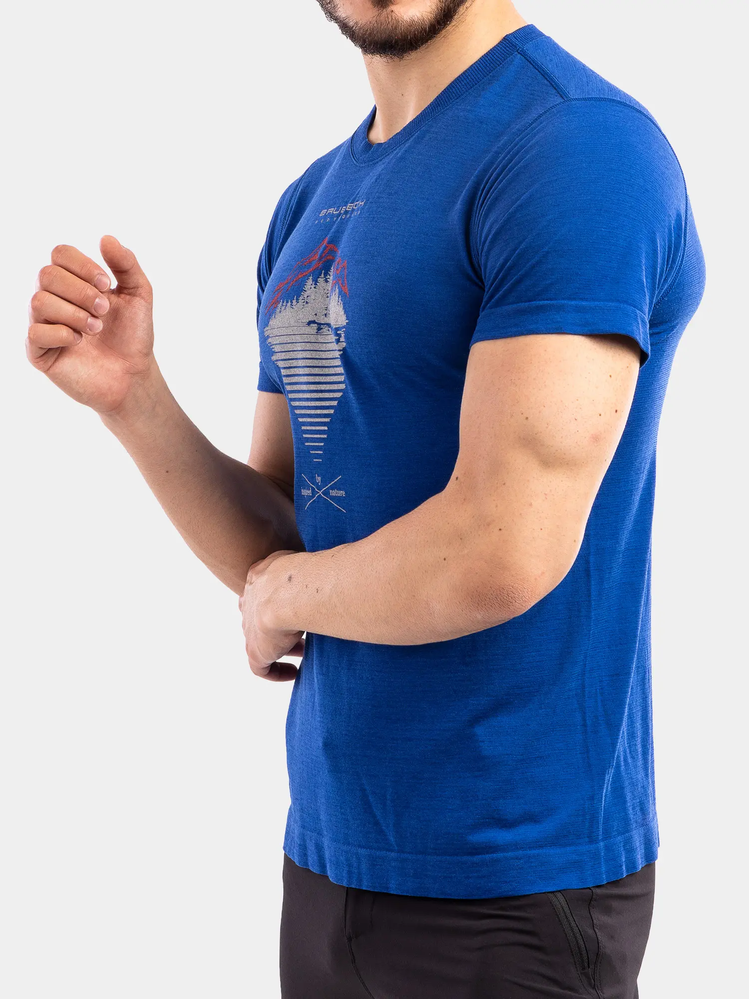 OUTDOOR WOOL PRO Férfi rövid ujjú merinó túrapóló - Sötétkék - Image 4