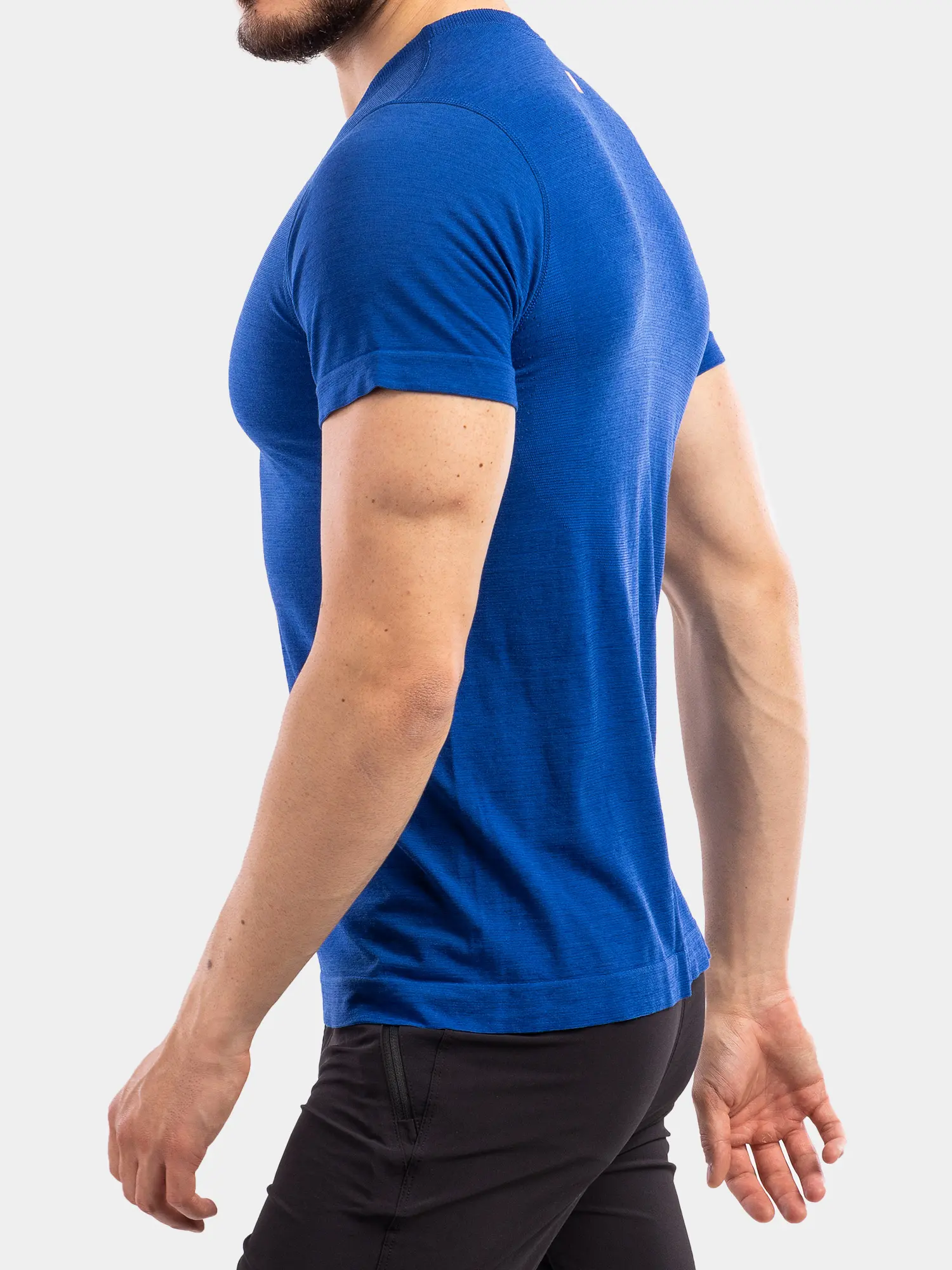 OUTDOOR WOOL PRO Férfi rövid ujjú merinó túrapóló - Sötétkék - Image 5