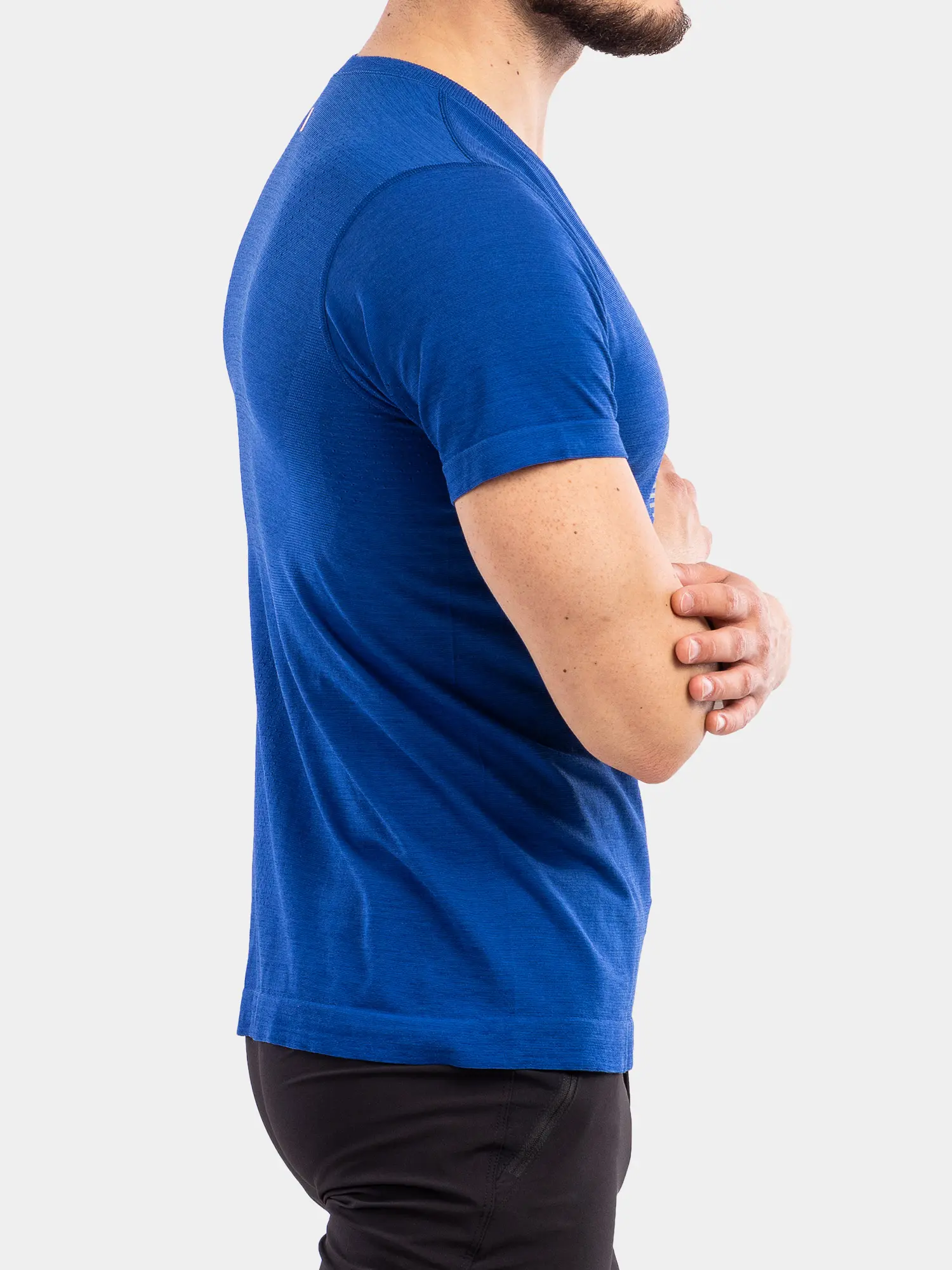 OUTDOOR WOOL PRO Férfi rövid ujjú merinó túrapóló - Sötétkék - Image 6