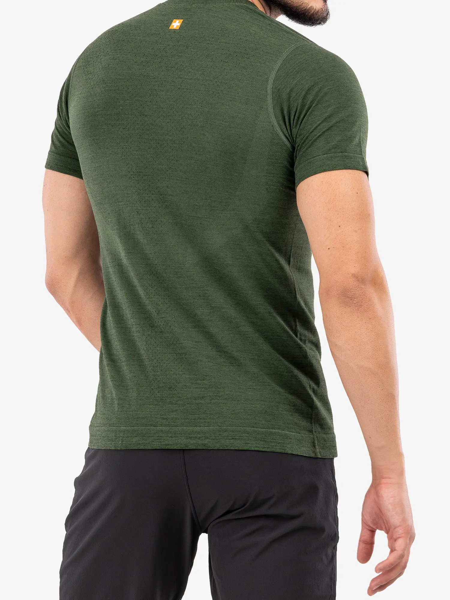 OUTDOOR WOOL PRO Férfi rövid ujjú merinó túrapóló - Zöld - Image 5