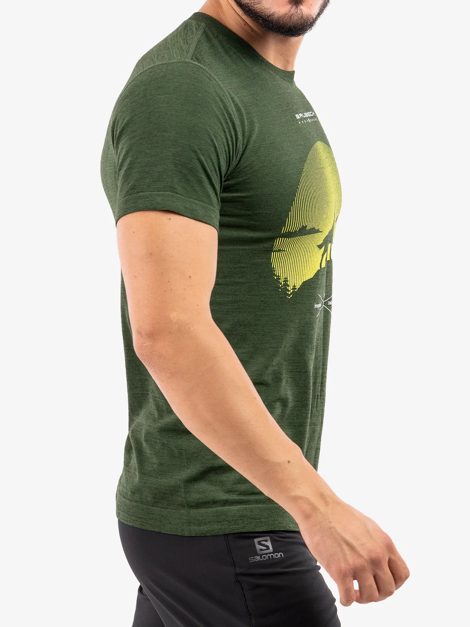 OUTDOOR WOOL PRO Férfi rövid ujjú merinó túrapóló - Zöld - Image 6