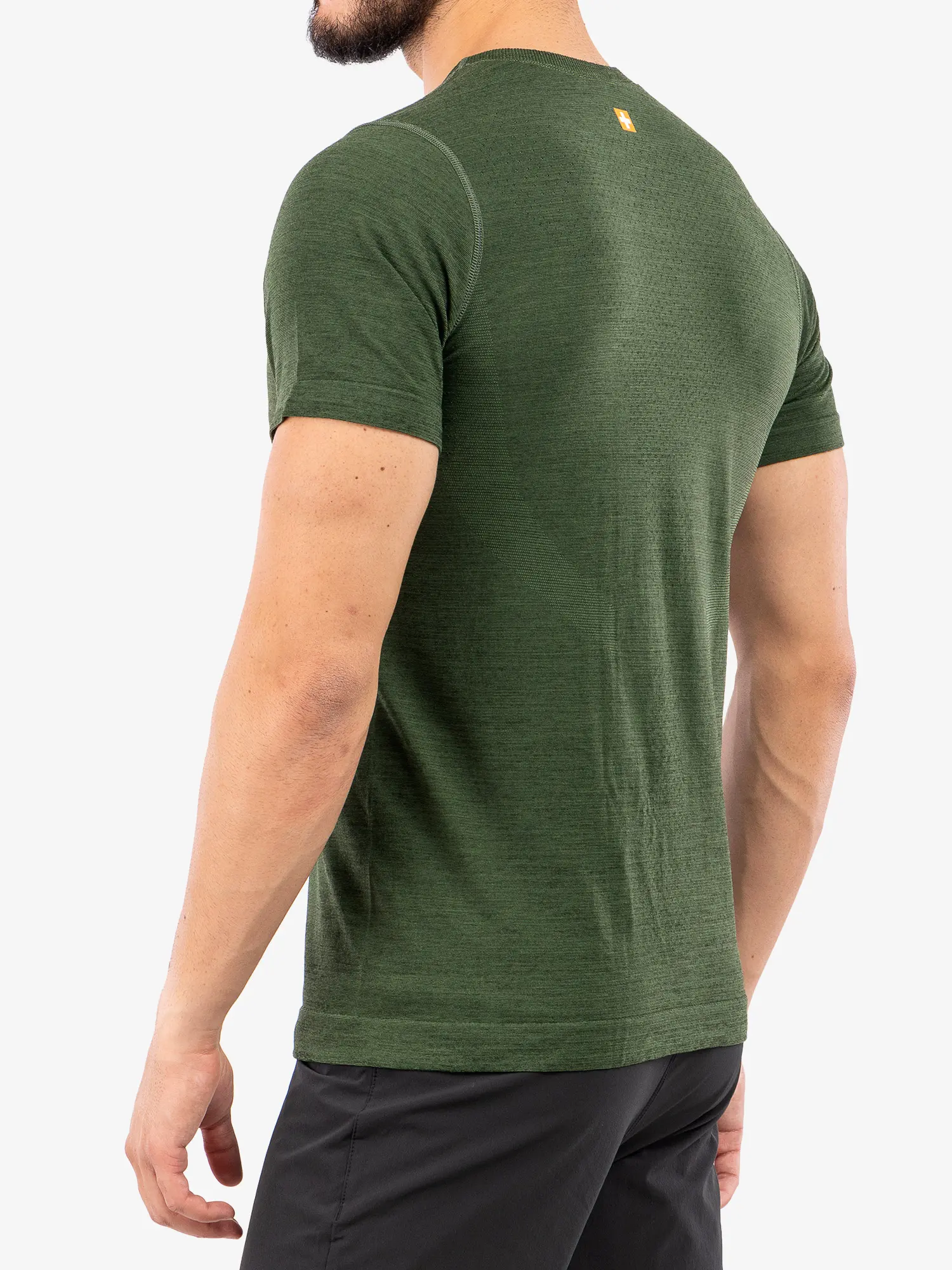 OUTDOOR WOOL PRO Férfi rövid ujjú merinó túrapóló - Zöld - Image 8