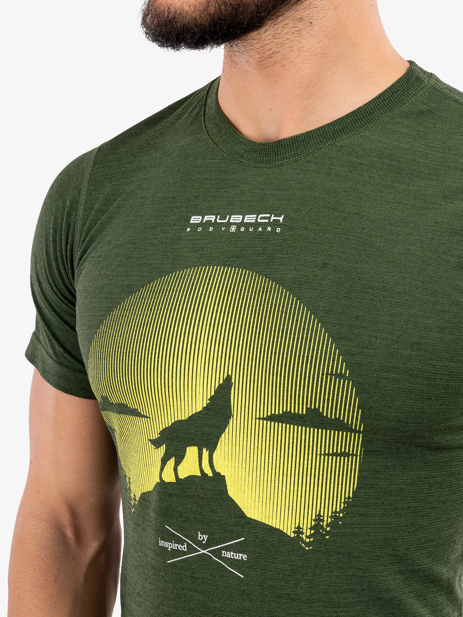 OUTDOOR WOOL PRO Férfi rövid ujjú merinó túrapóló - Zöld - Image 9