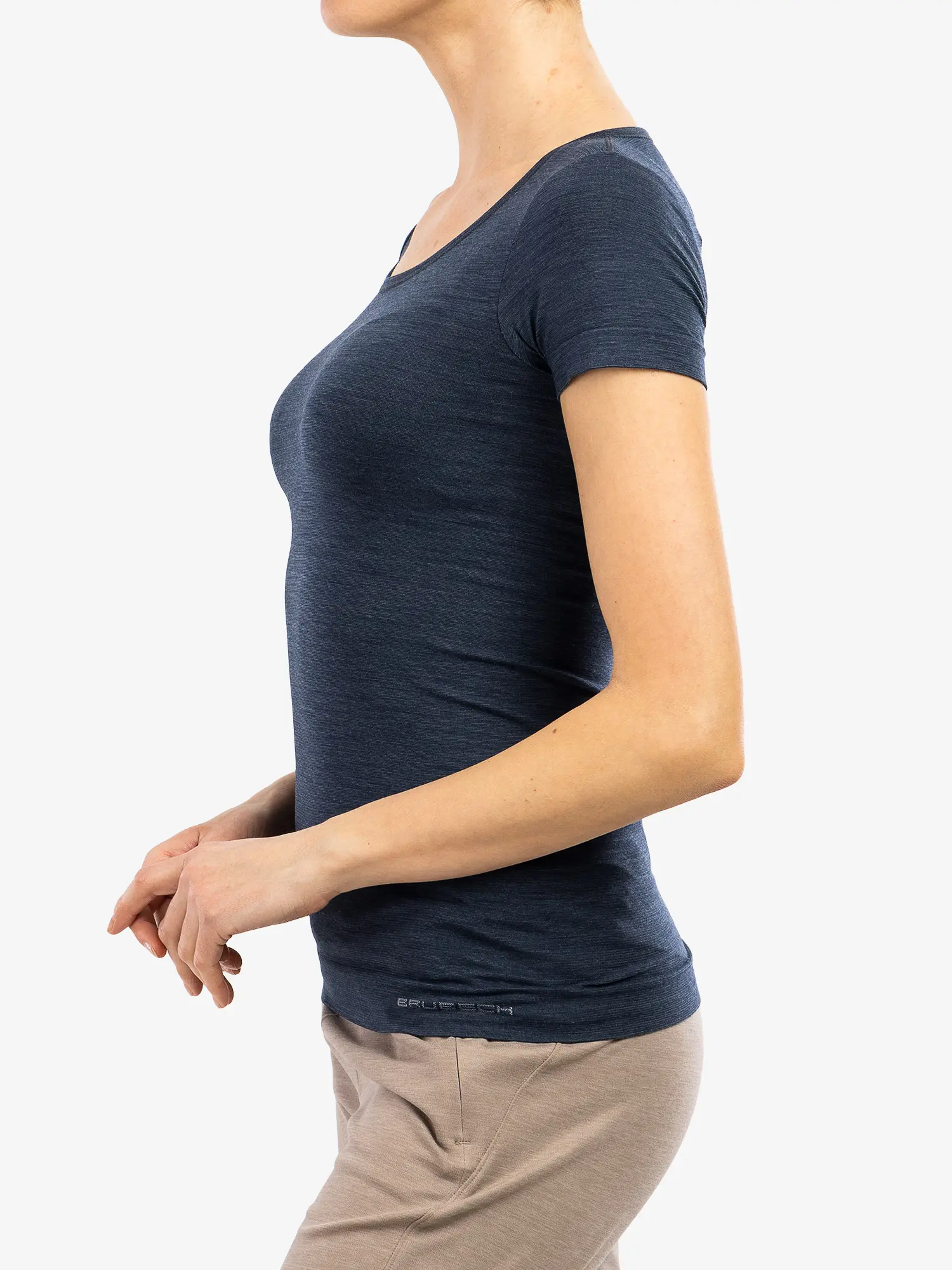 COMFORT WOOL Női rövid ujjú merinó gyapjú póló - Sötétkék - Image 4