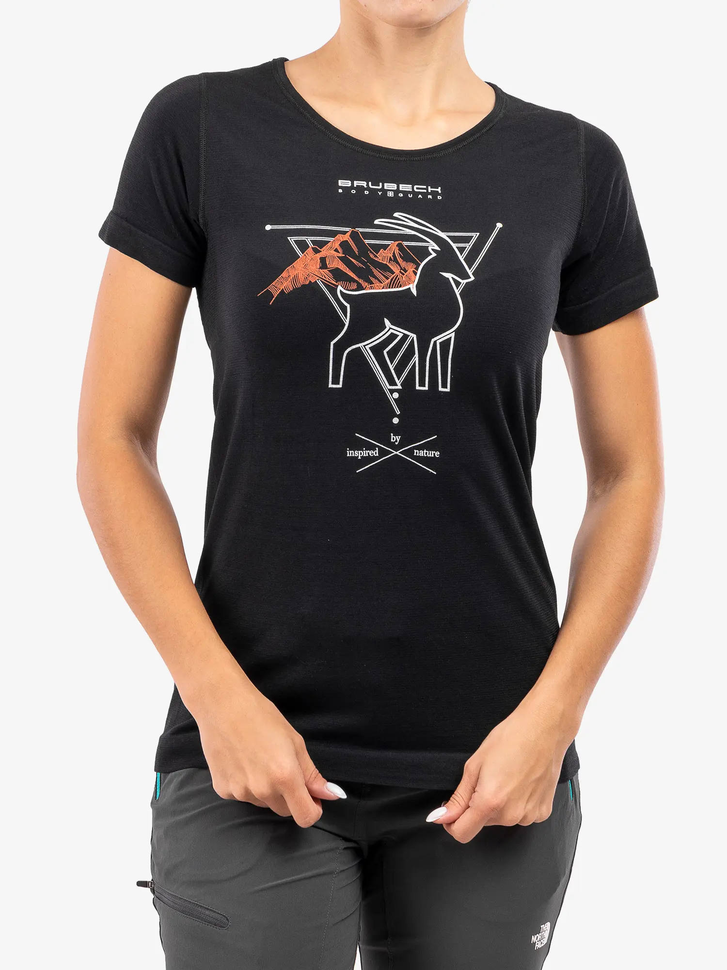 OUTDOOR WOOL PRO Női rövid ujjú merinó túrapóló - Fekete - Image 4