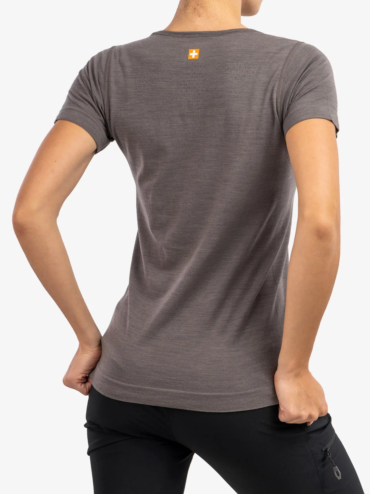 OUTDOOR WOOL PRO Női rövid ujjú merinó túrapóló - Szürke - Image 7