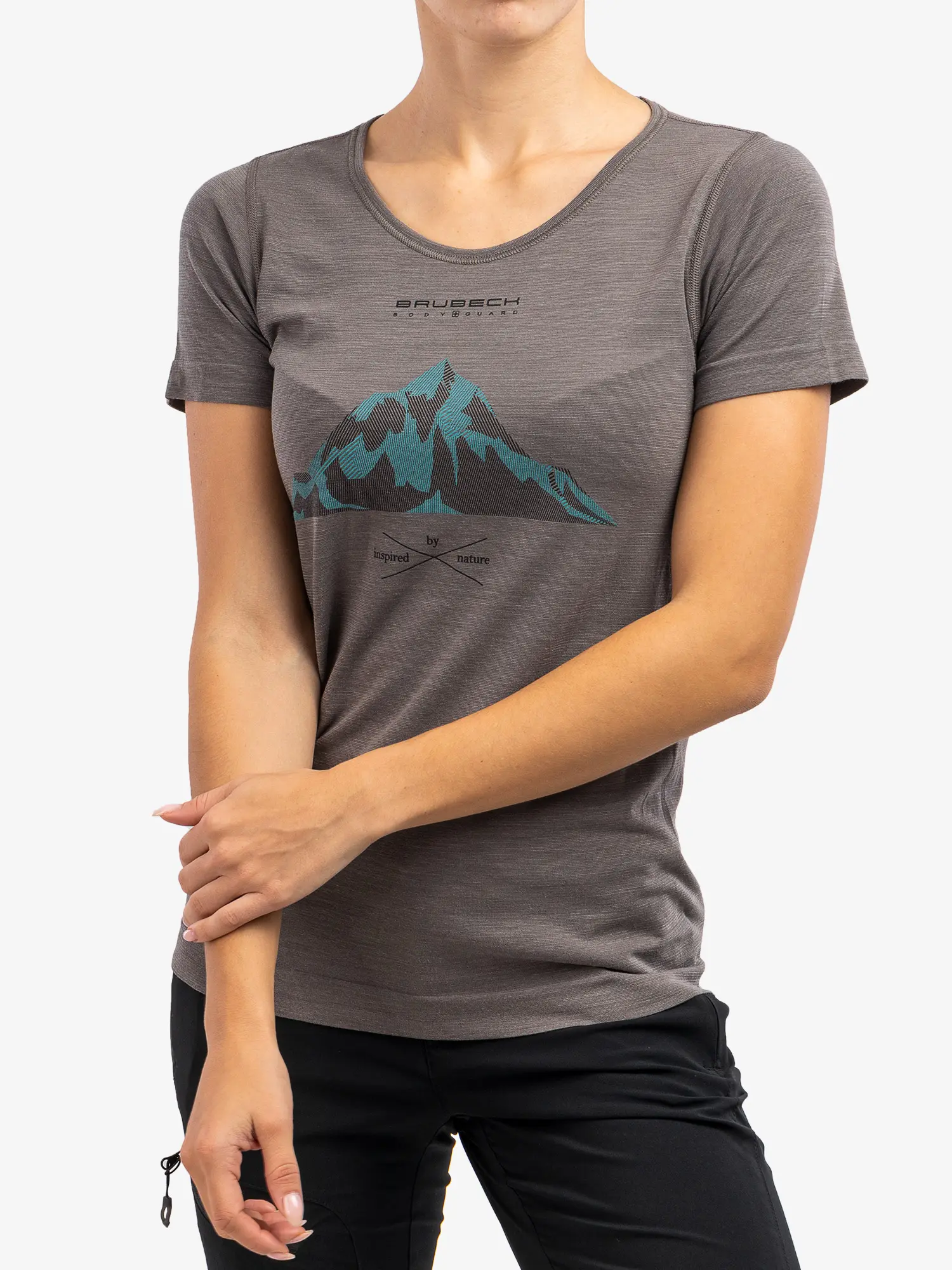 OUTDOOR WOOL PRO Női rövid ujjú merinó túrapóló - Szürke - Image 6