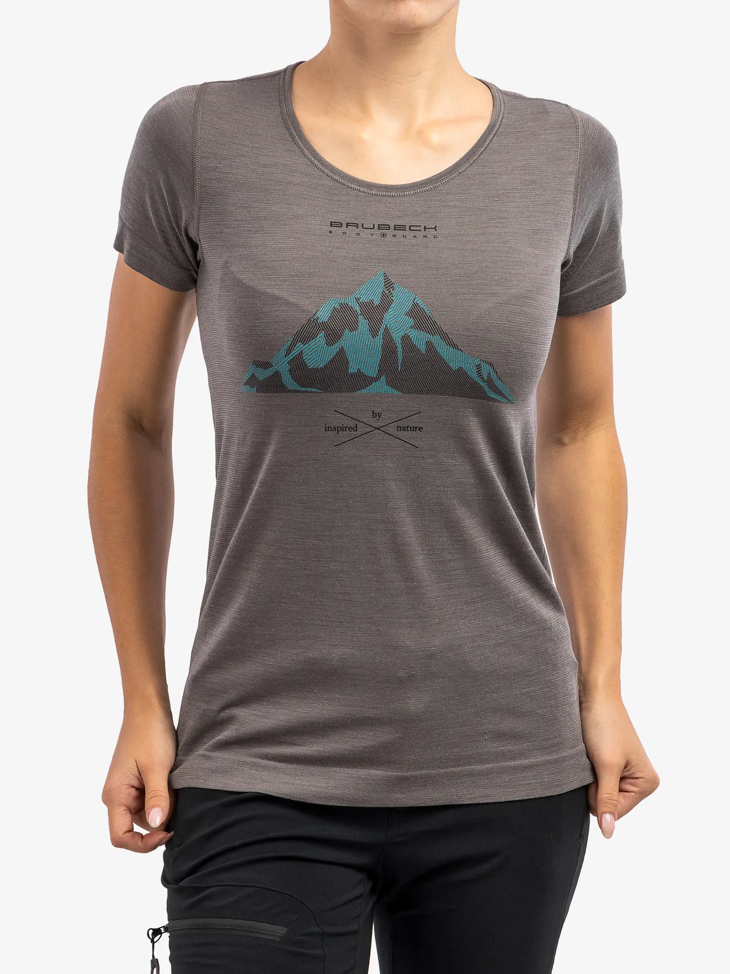 OUTDOOR WOOL PRO Női rövid ujjú merinó túrapóló - Szürke - Image 8