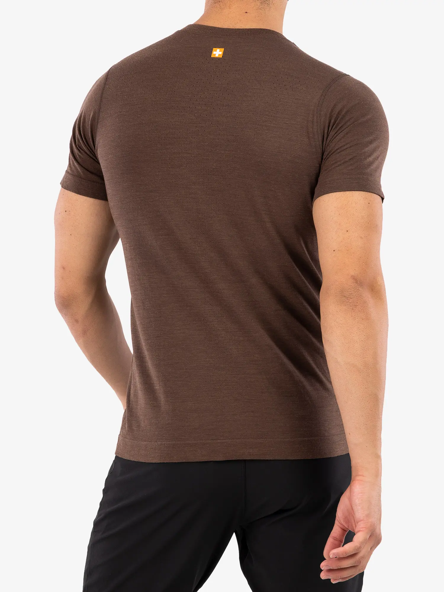 OUTDOOR WOOL PRO Férfi rövid ujjú merinó túrapóló - Barna - Image 5