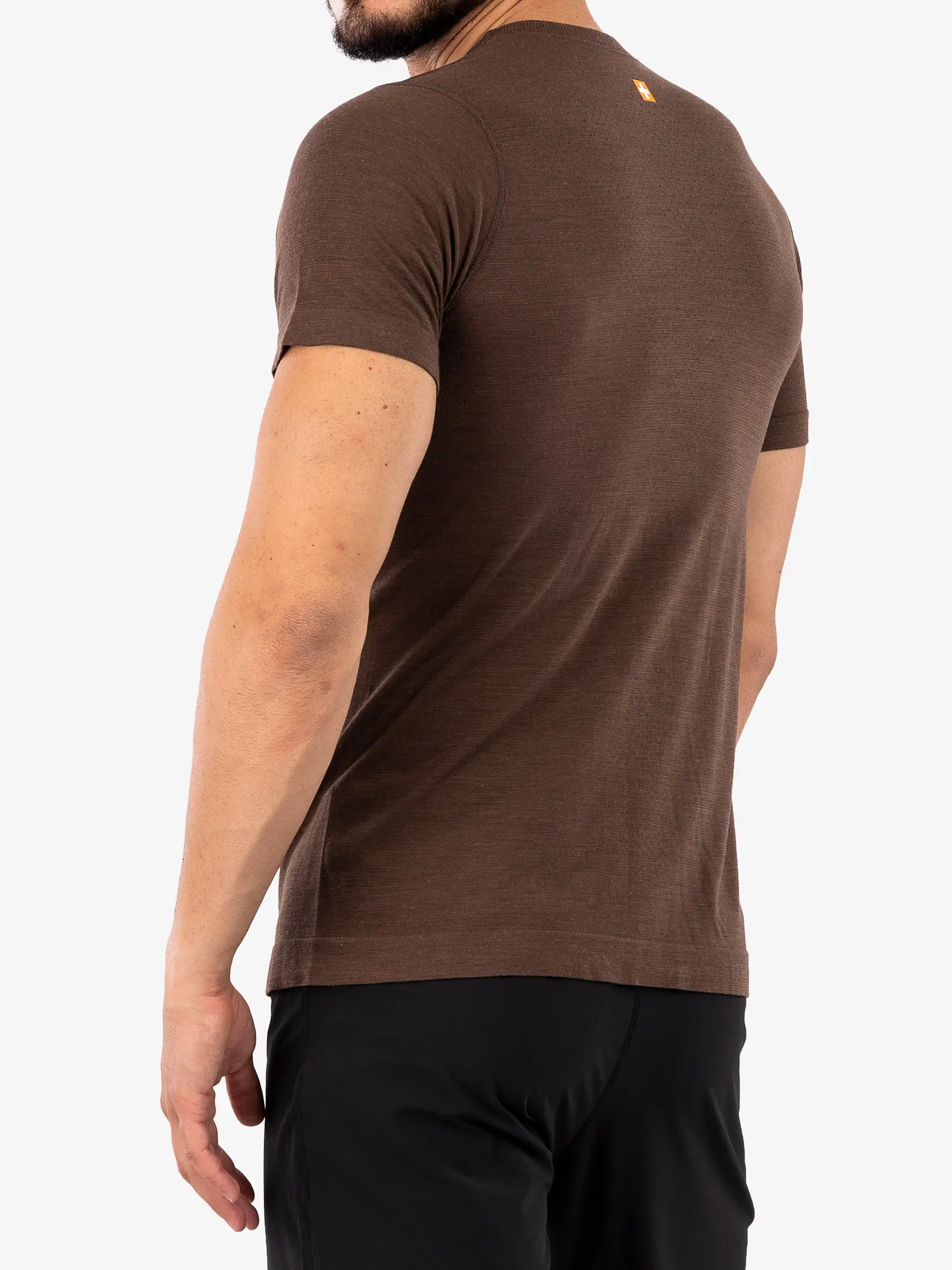 OUTDOOR WOOL PRO Férfi rövid ujjú merinó túrapóló - Barna - Image 9