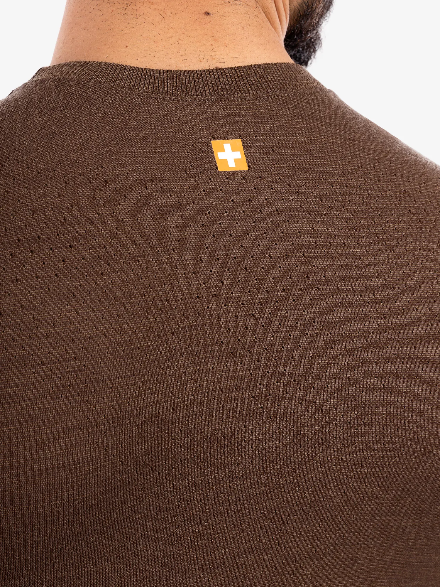 OUTDOOR WOOL PRO Férfi rövid ujjú merinó túrapóló - Barna - Image 11