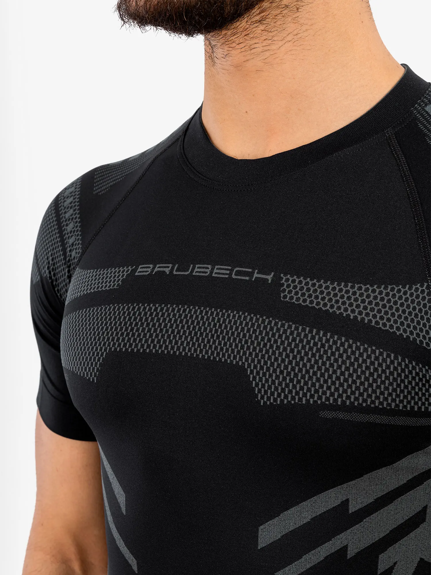 DRY Férfi rövid ujjú felső - Fekete / Grafit - Image 11