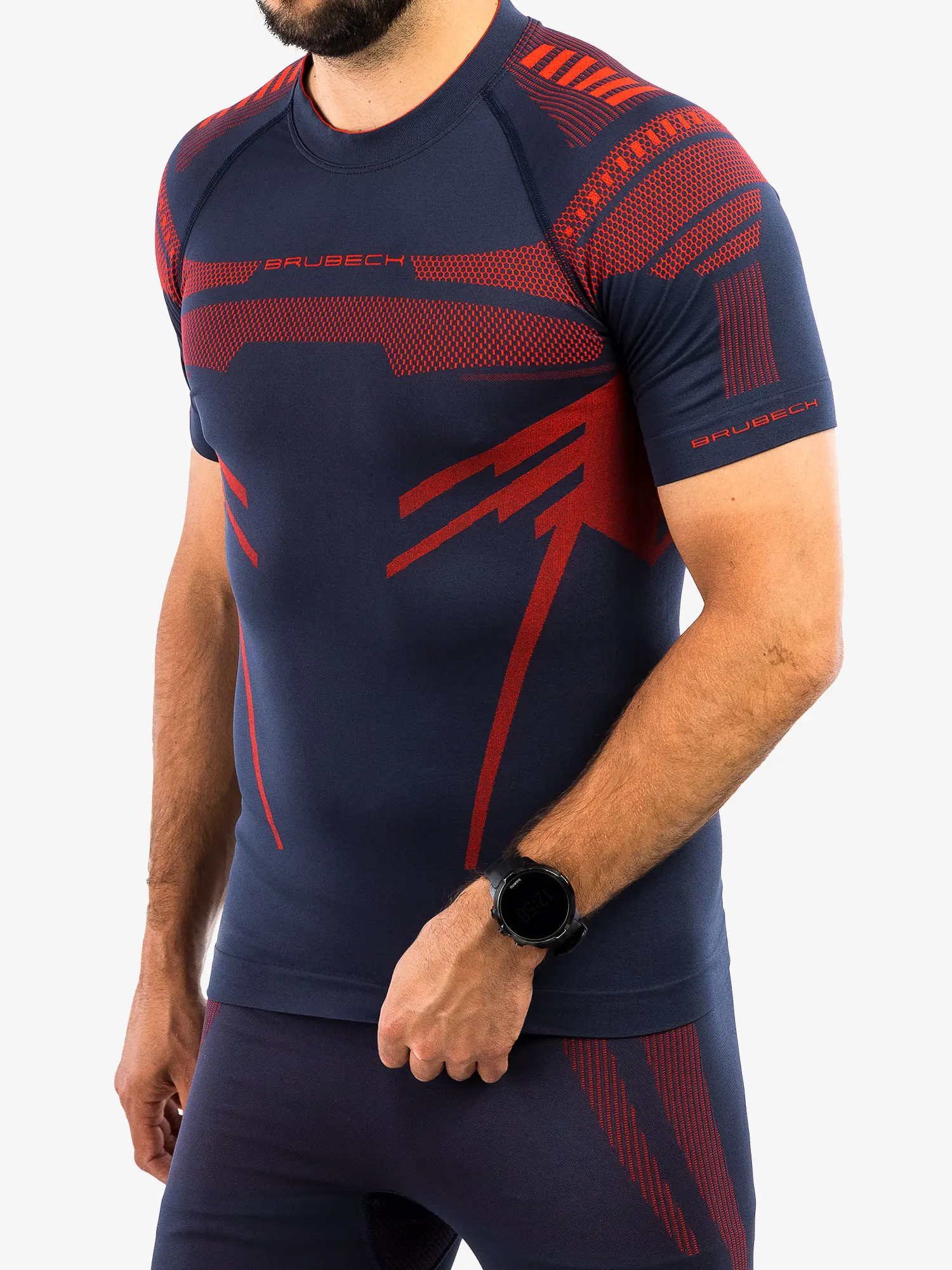DRY Férfi rövid ujjú felső - Kék / Piros - Image 6