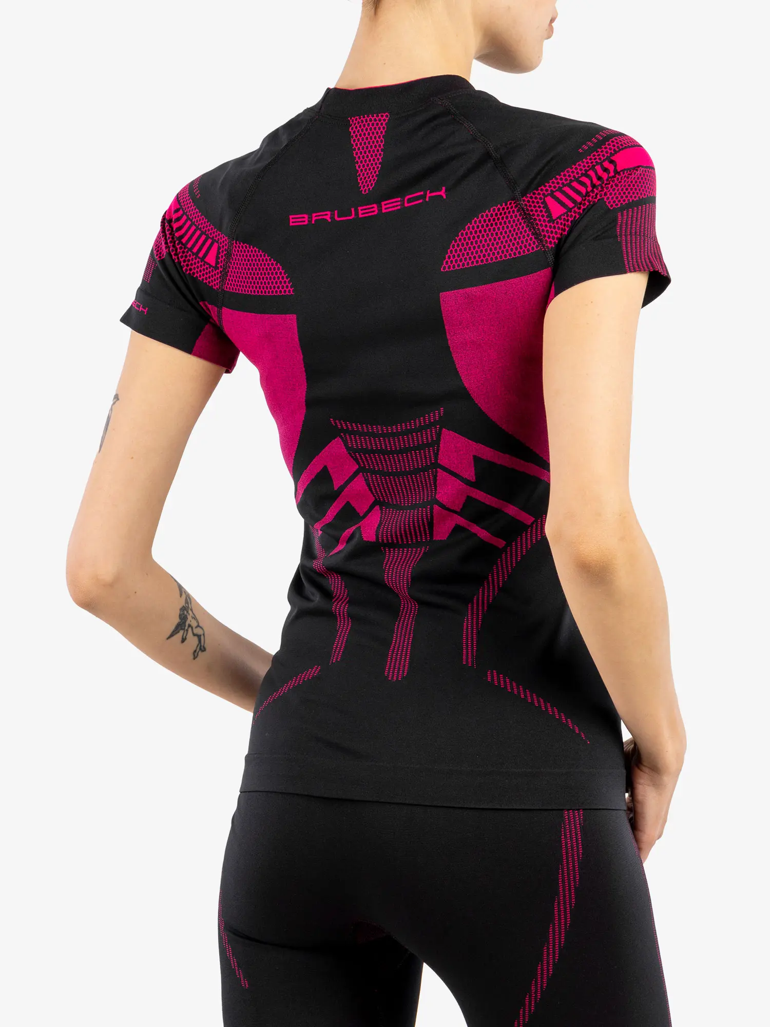 DRY Női rövid ujjú felső - Fekete / Pink - Image 6