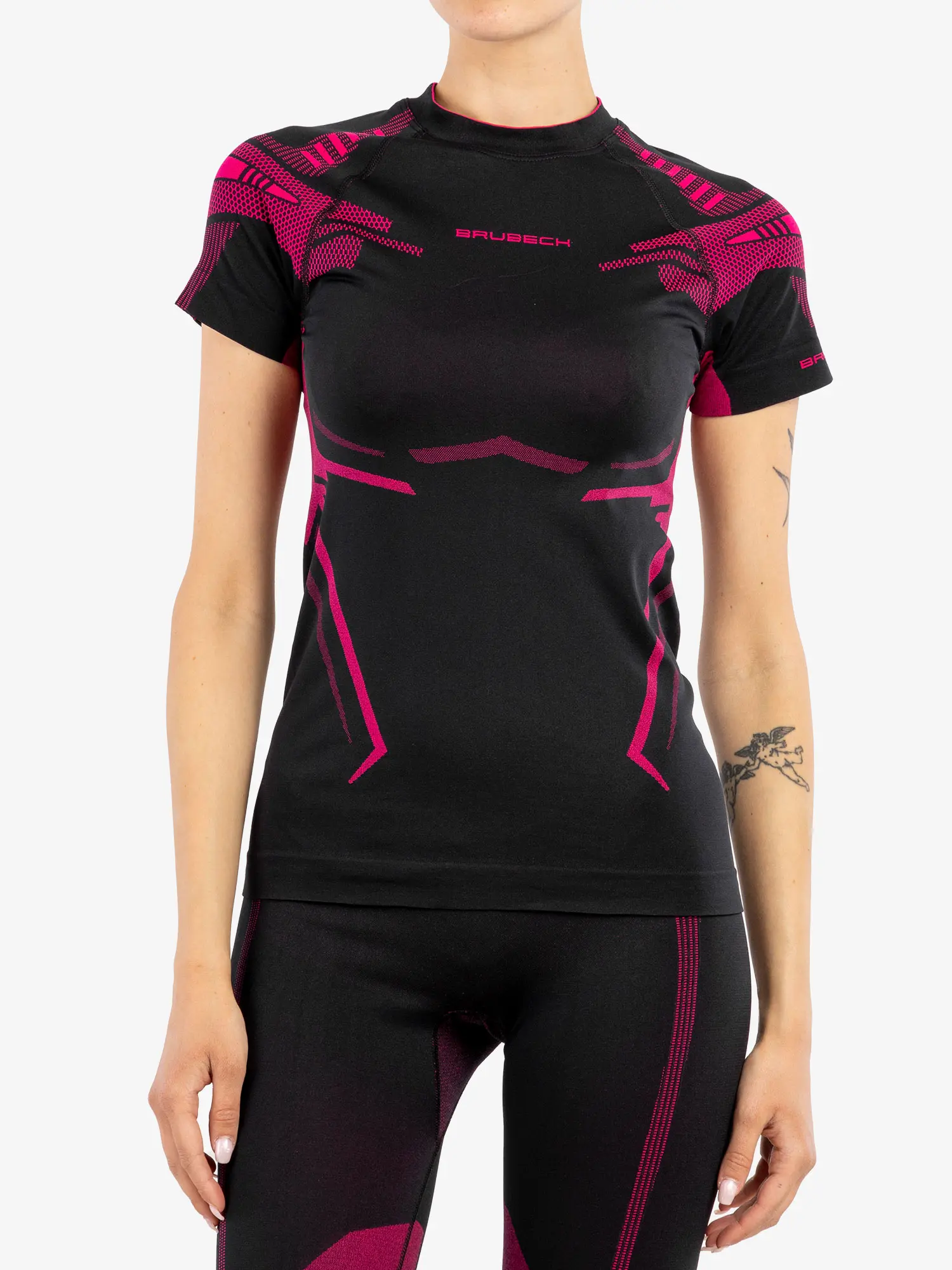 DRY Női rövid ujjú felső - Fekete / Pink - Image 5