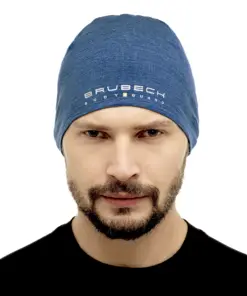 Uniszex Merinó gyapjú sportsapka - Kék