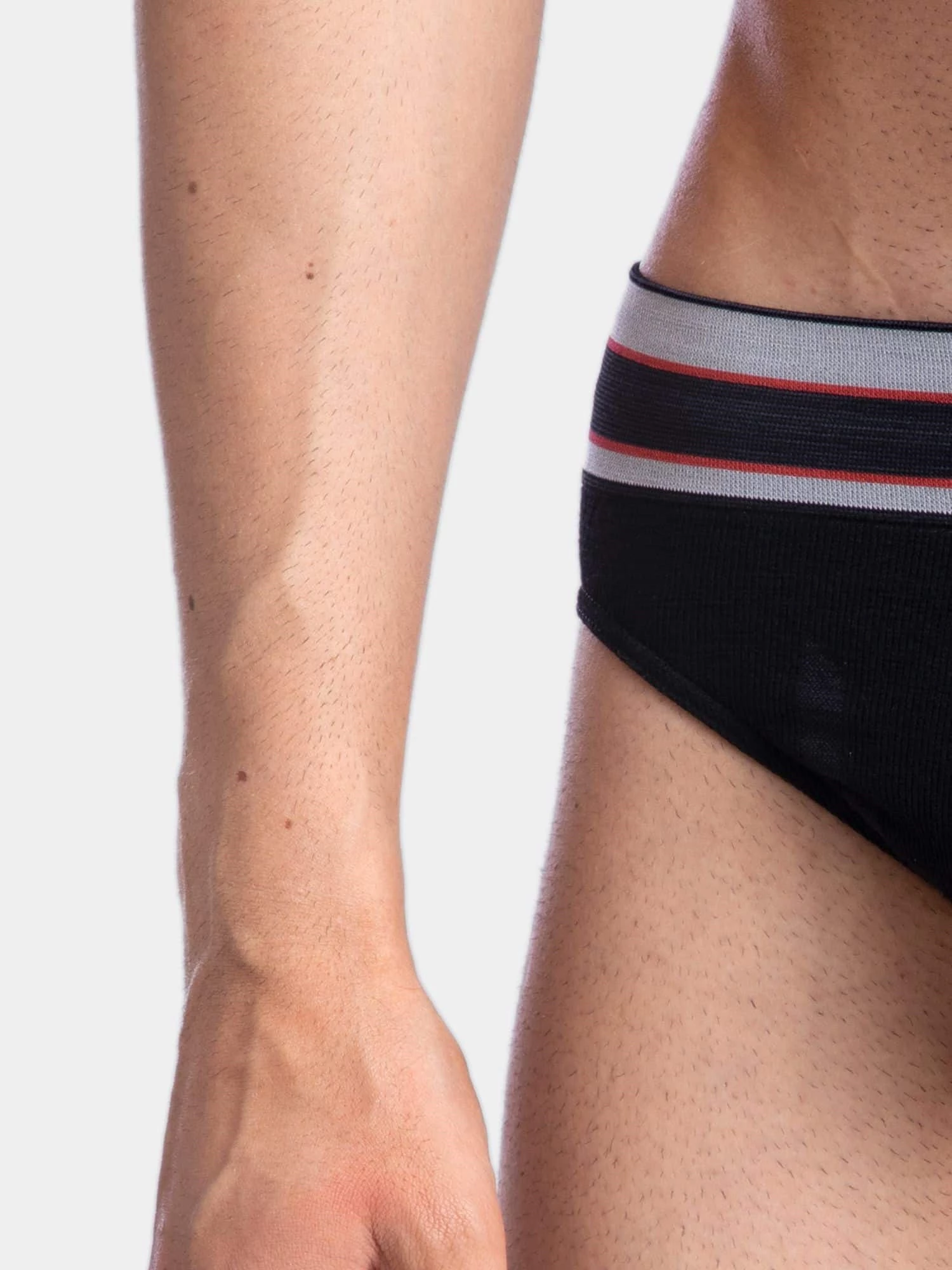 ACTIVE WOOL Férfi merinó gyapjú alsónadrág - Fekete - Image 5