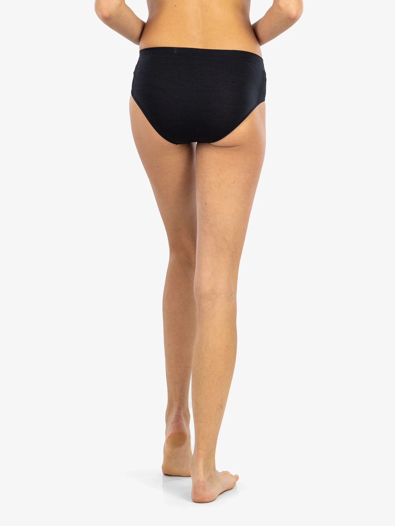 COMFORT WOOL Női merinó gyapjú maxi bugyi - Fekete - Image 8