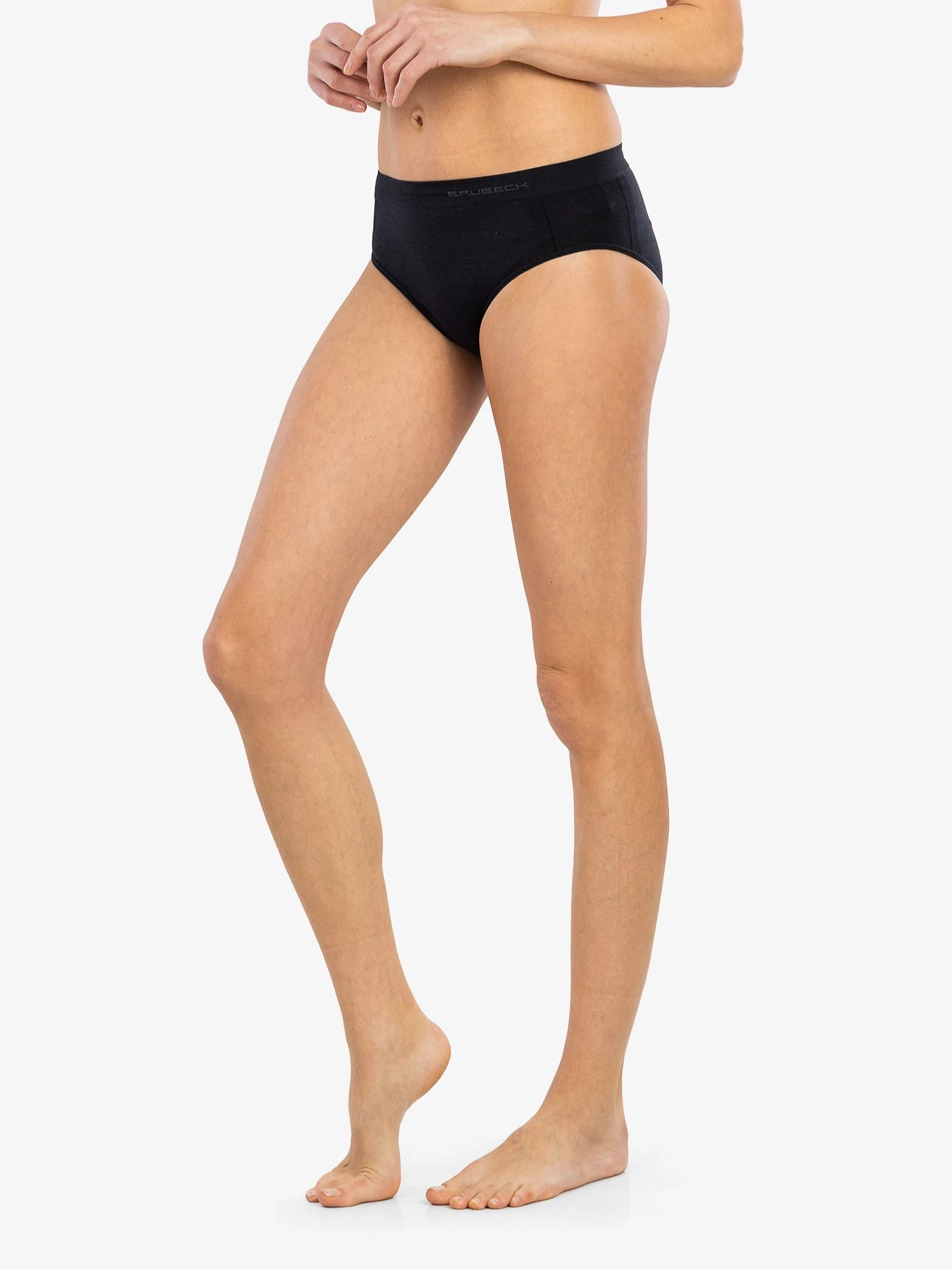 COMFORT WOOL Női merinó gyapjú maxi bugyi - Fekete - Image 6