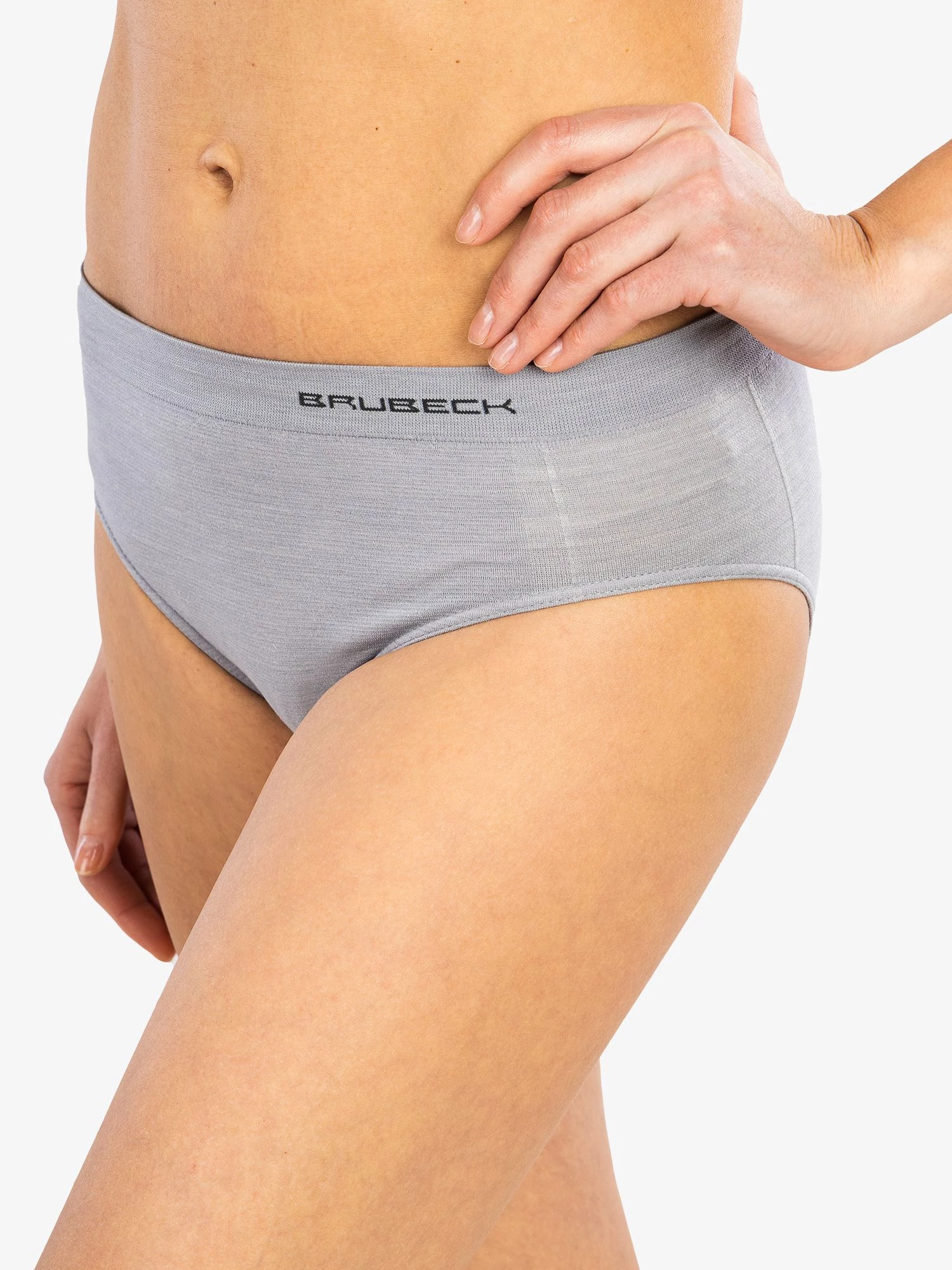 COMFORT WOOL Női merinó gyapjú maxi bugyi - Szürke - Image 5