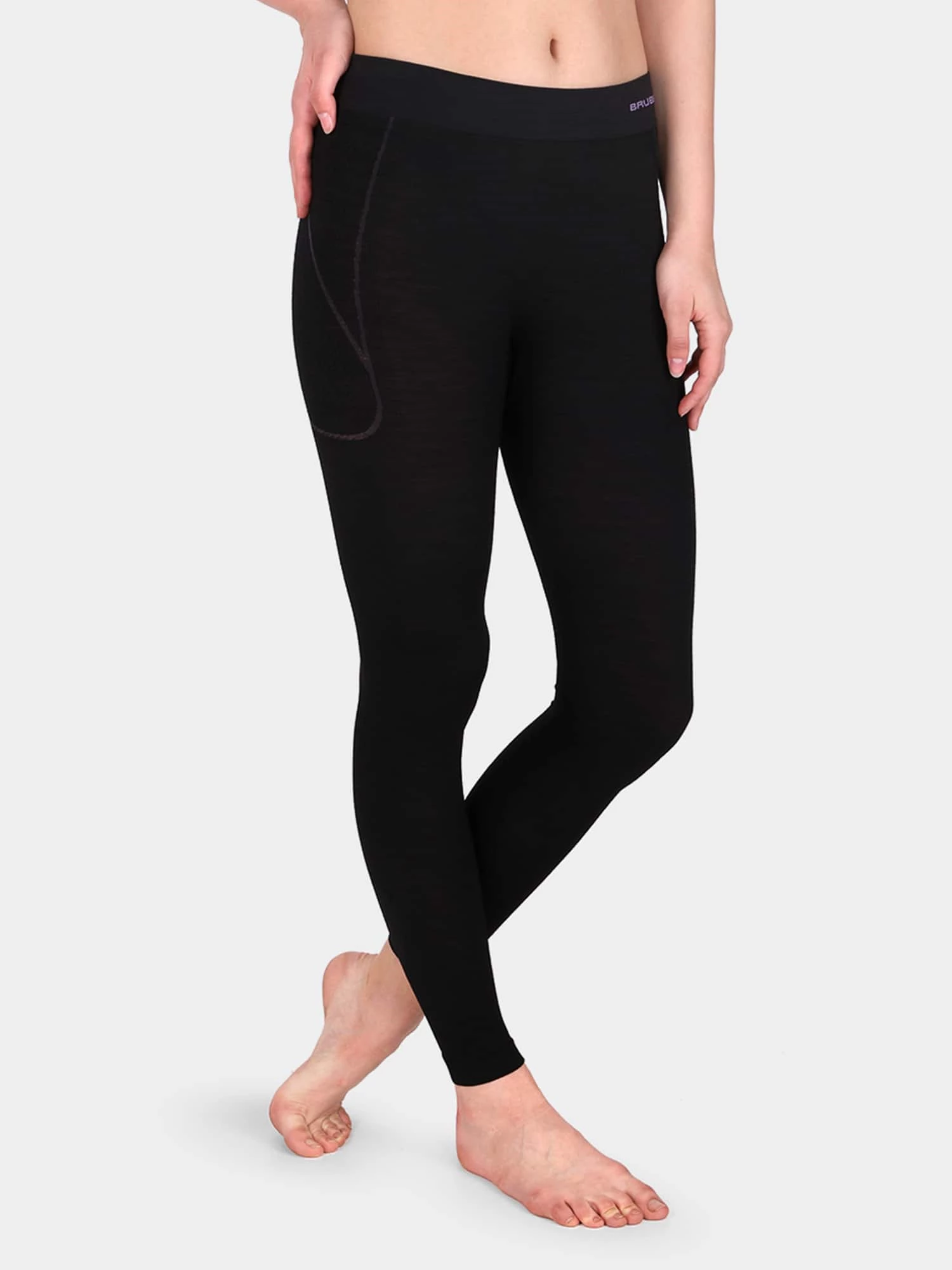 ACTIVE WOOL Női merinó gyapjú aláöltöző nadrág - Fekete - Image 7