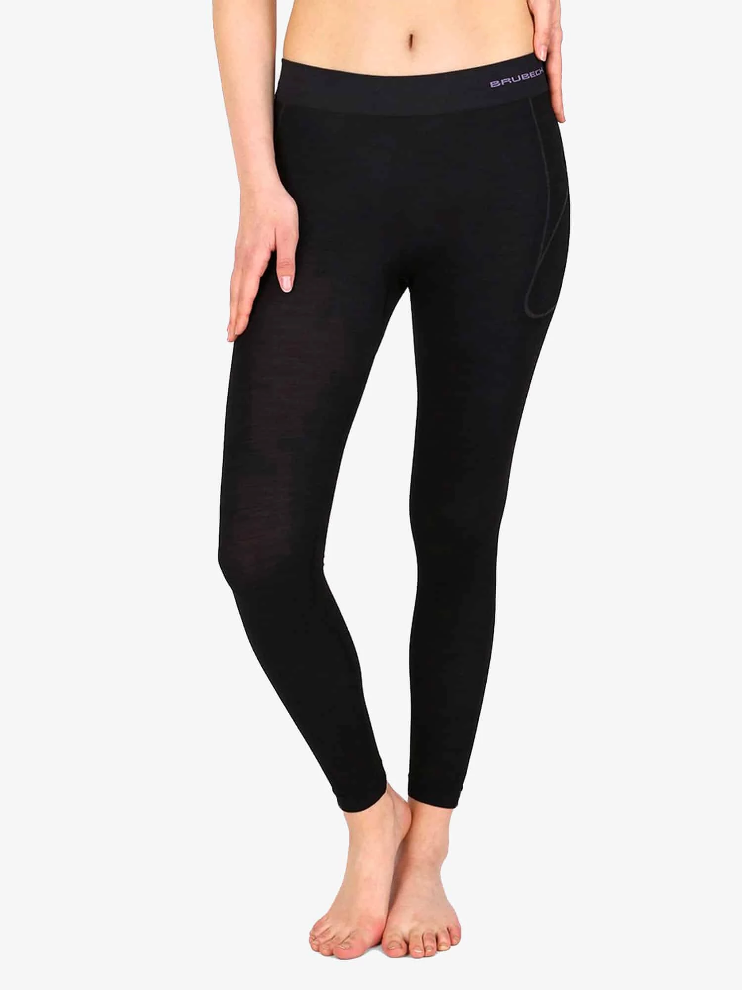 ACTIVE WOOL Női merinó gyapjú aláöltöző nadrág - Fekete - Image 6