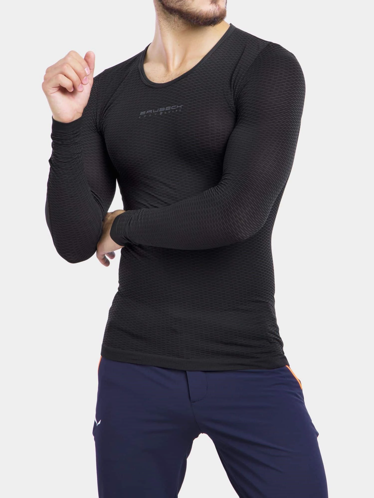 3D TECH Base Layer Uniszex hosszú ujjú aláöltözet - Grafit - Image 7