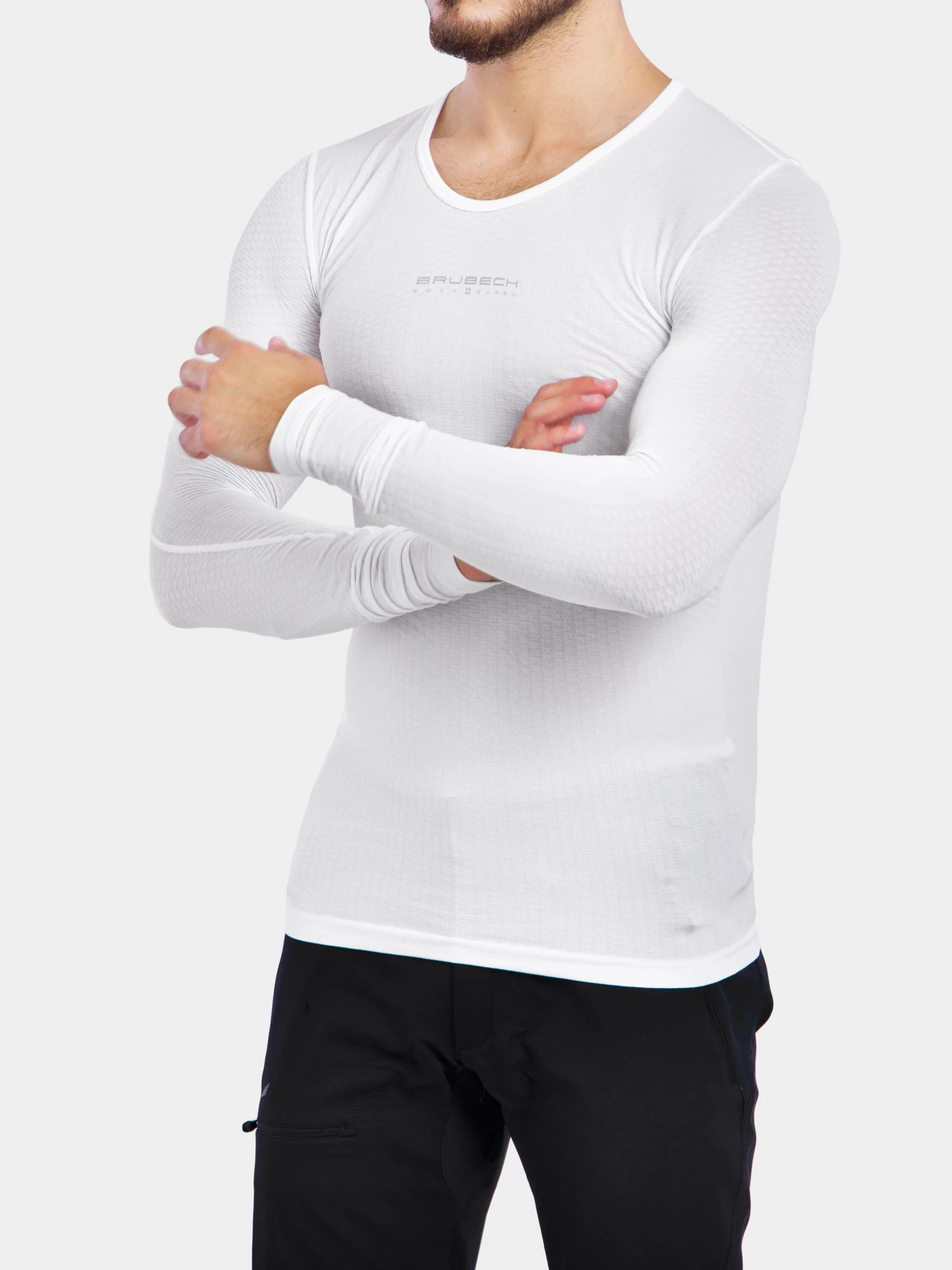 3D TECH Base Layer Uniszex hosszú ujjú aláöltözet - Fehér - Image 7