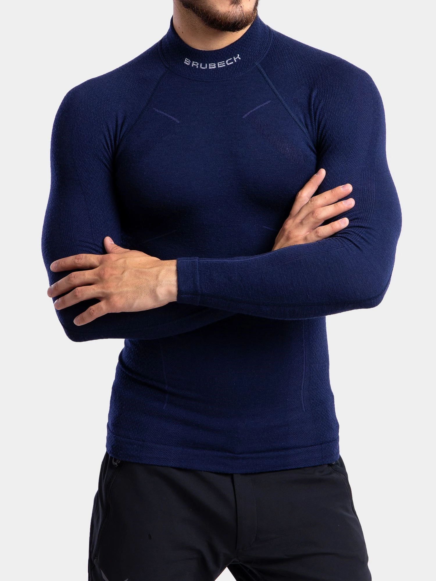 EXTREME WOOL Férfi merinó gyapjú aláöltözet felső - Sötétkék - Image 4