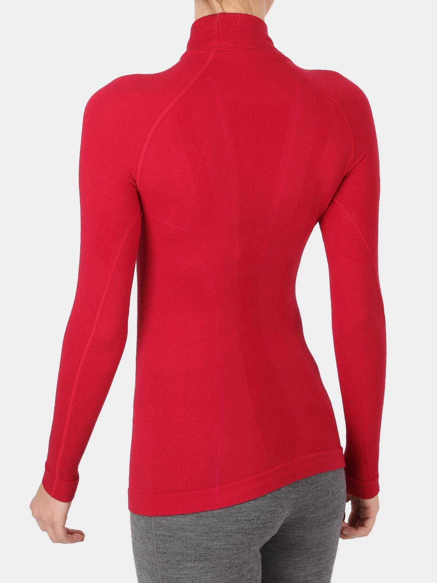 EXTREME WOOL Női merinó gyapjú aláöltözet felső - Málna - Image 7