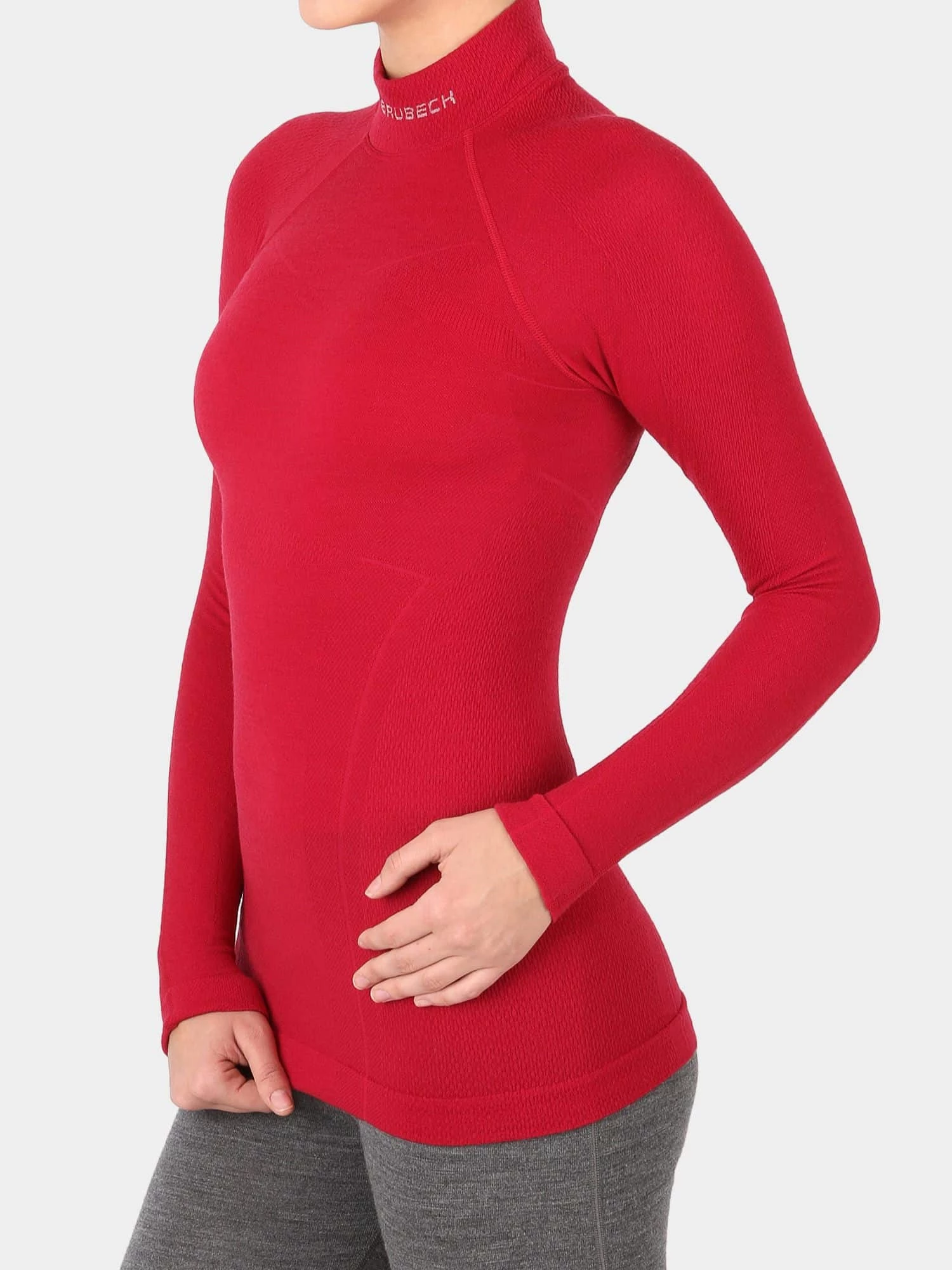 EXTREME WOOL Női merinó gyapjú aláöltözet felső - Málna - Image 5